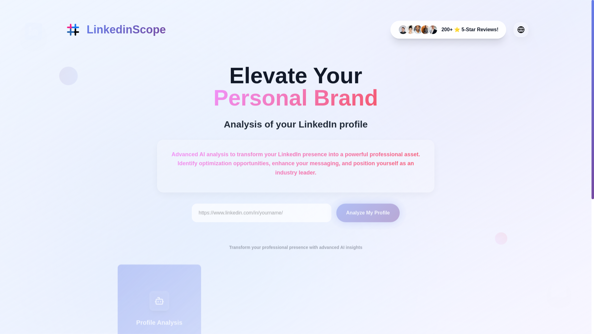 website screenshot of https://linkedinscope.com/