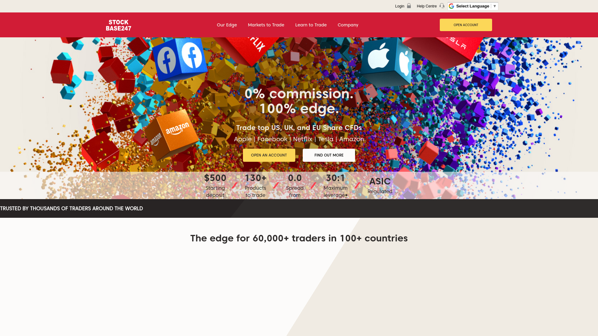 website screenshot of http://stockbase247.com/