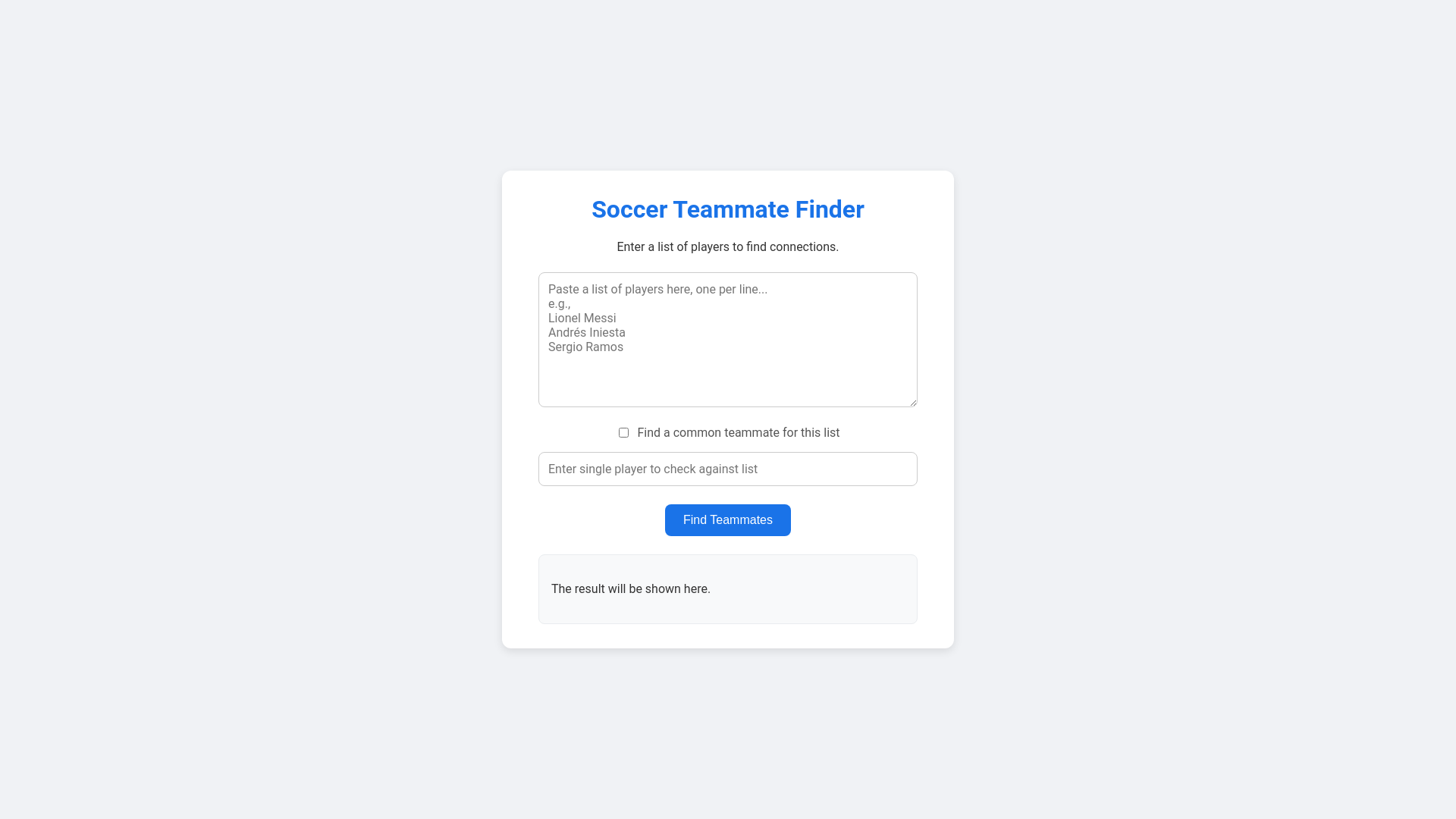website screenshot of https://soccer-teammates.pages.dev/