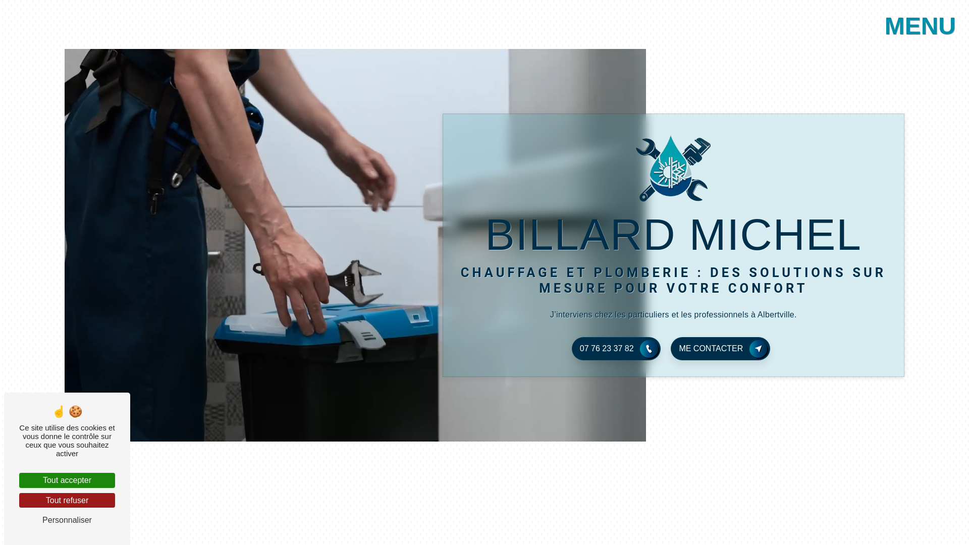 website screenshot of https://billardmichel-73.fr/