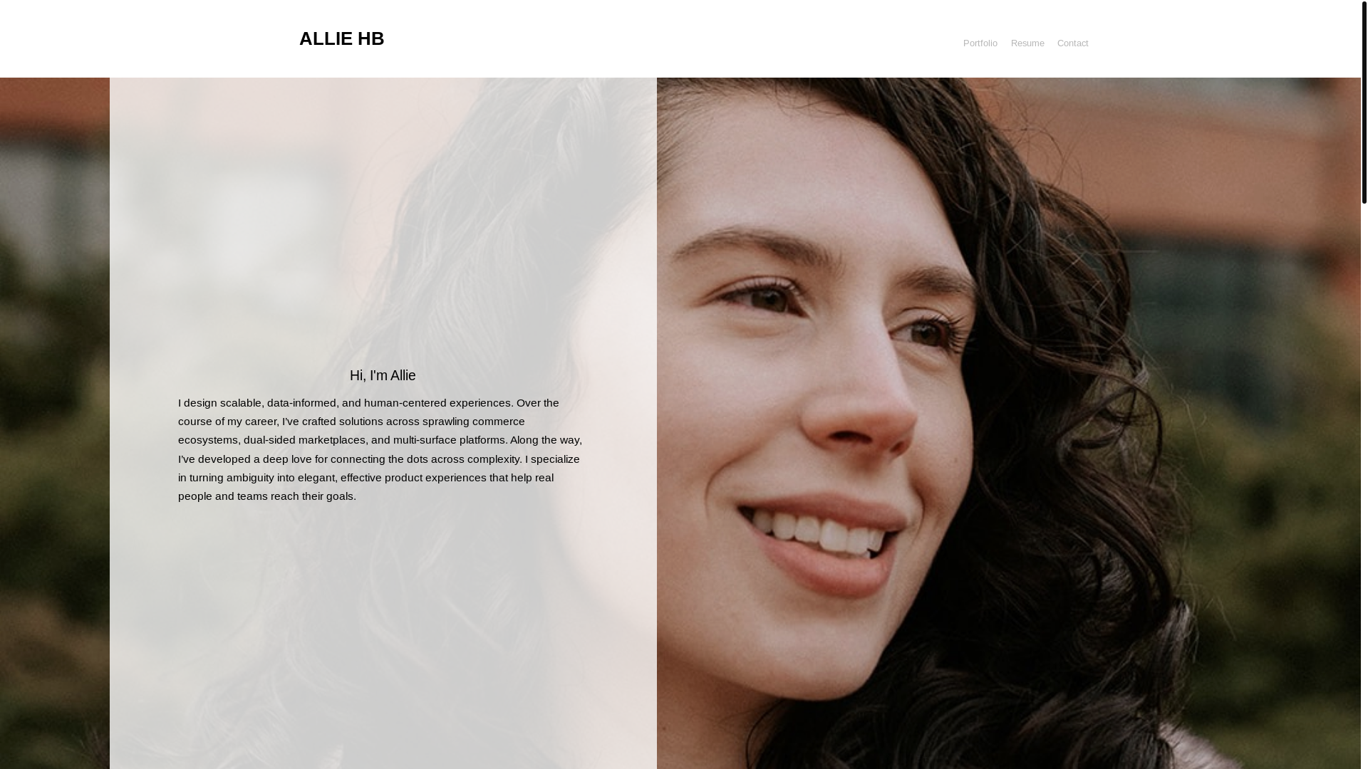 website screenshot of https://alexandriahb.com/