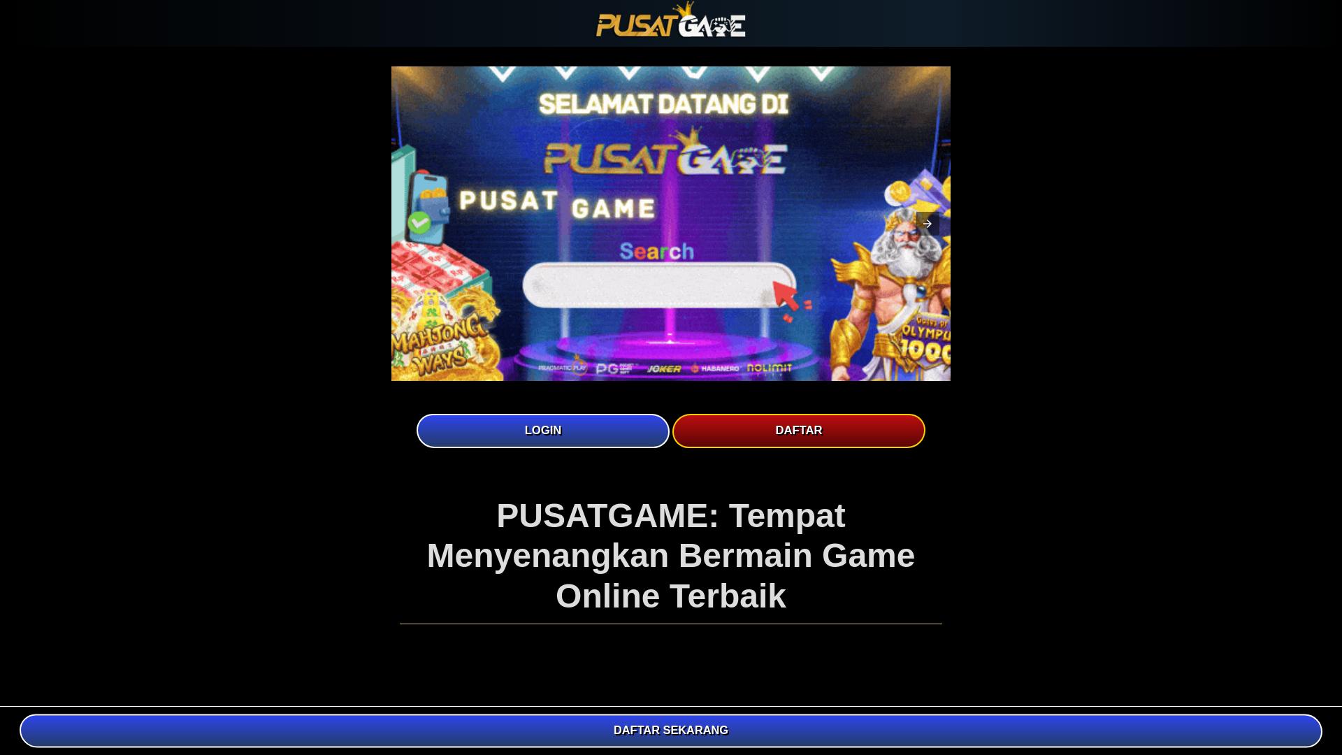 website screenshot of https://pusatgame-amp.pages.dev/