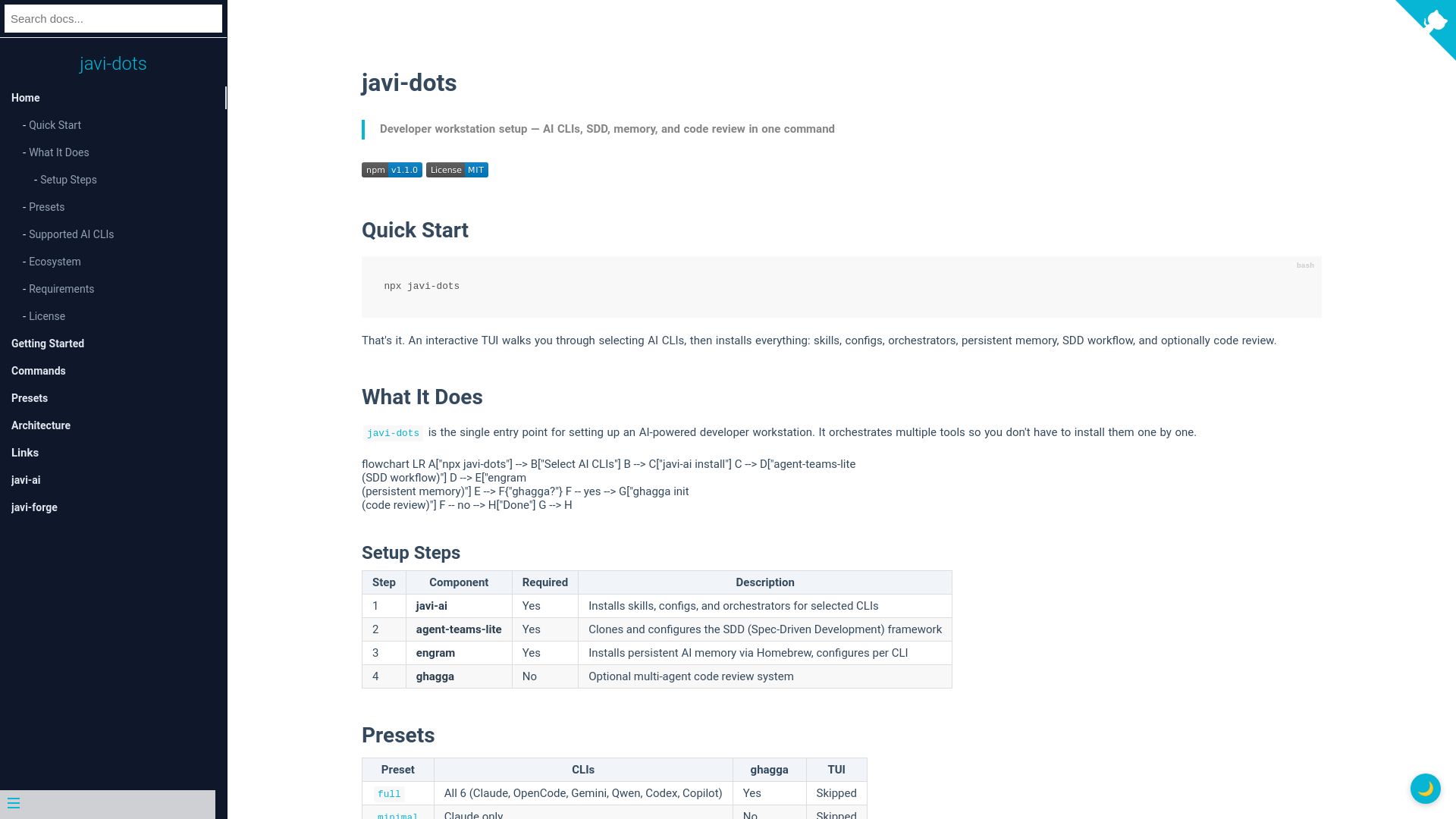 website screenshot of https://javi-dots.pages.dev/