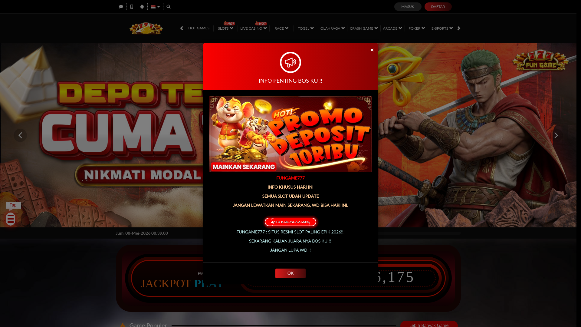 website screenshot of https://bukarahasia.top/
