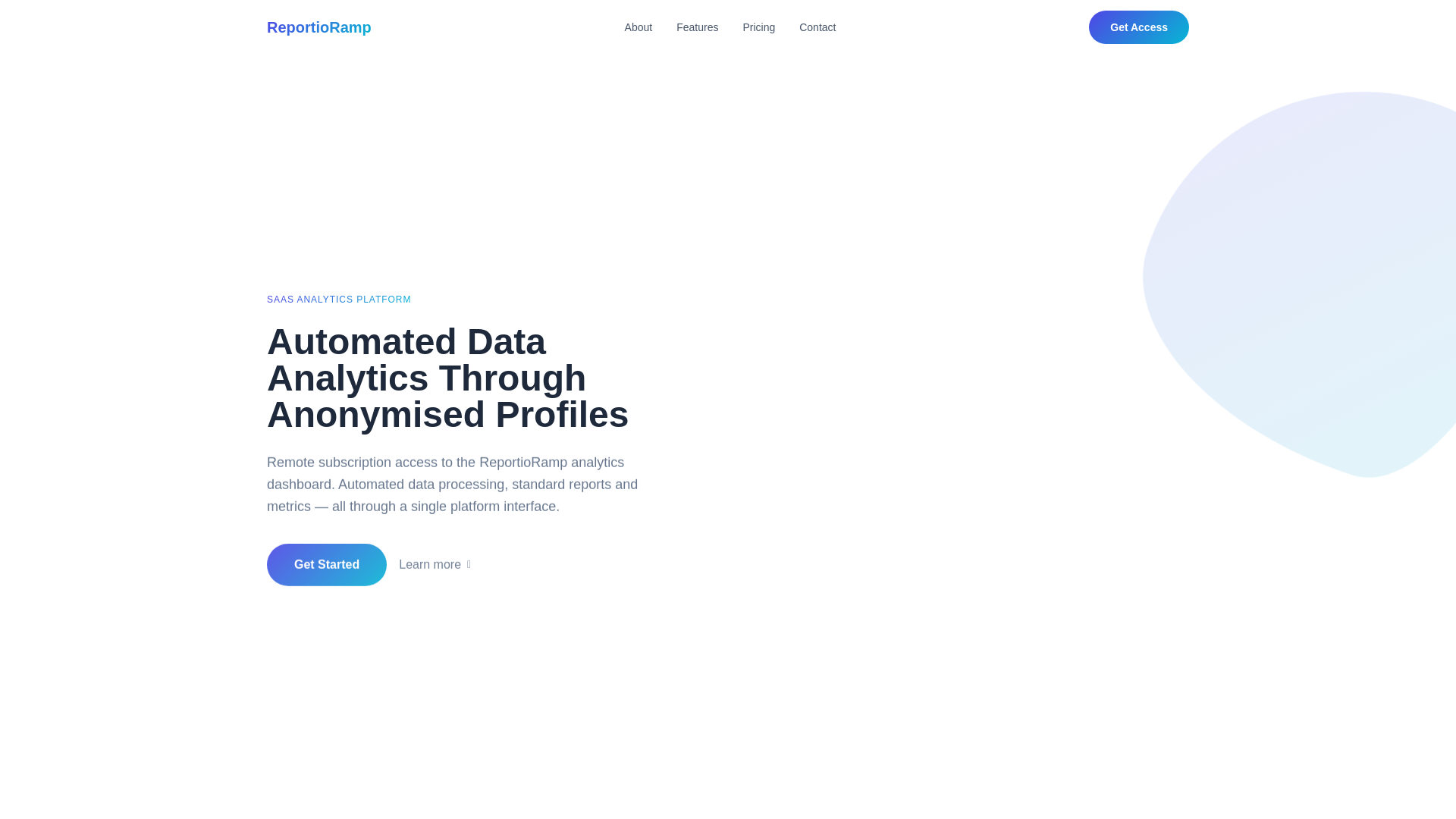 website screenshot of https://reportio.am/