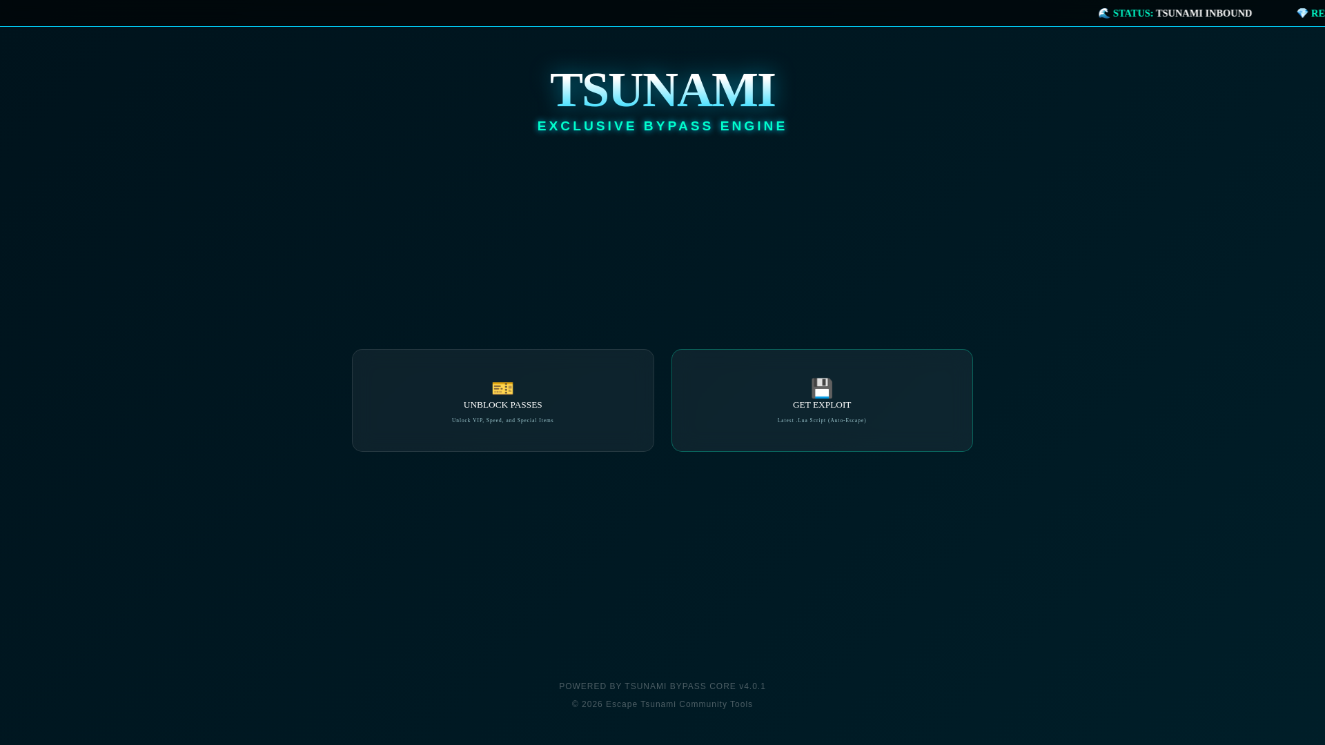 website screenshot of https://escupescripttsunamiadmin.pages.dev/