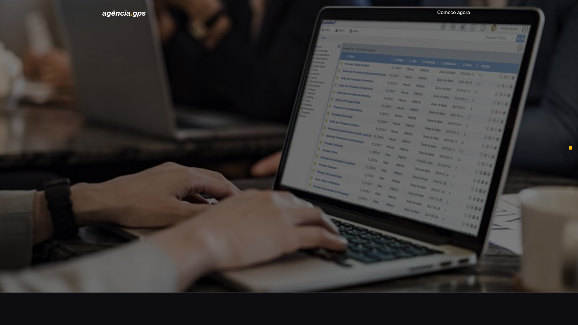 website screenshot of https://revistagps.com.br/
