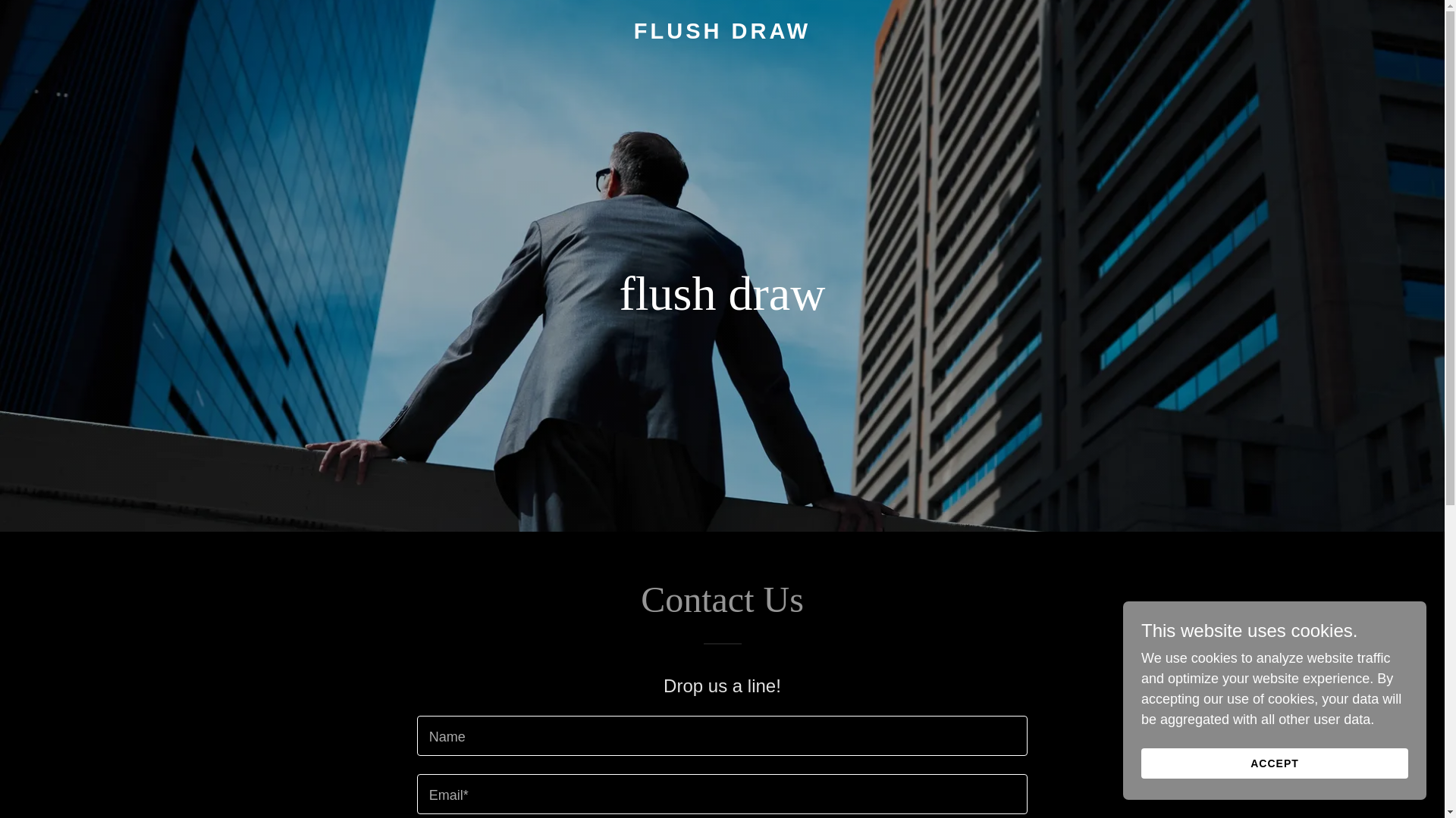 website screenshot of https://flushdraw.org/