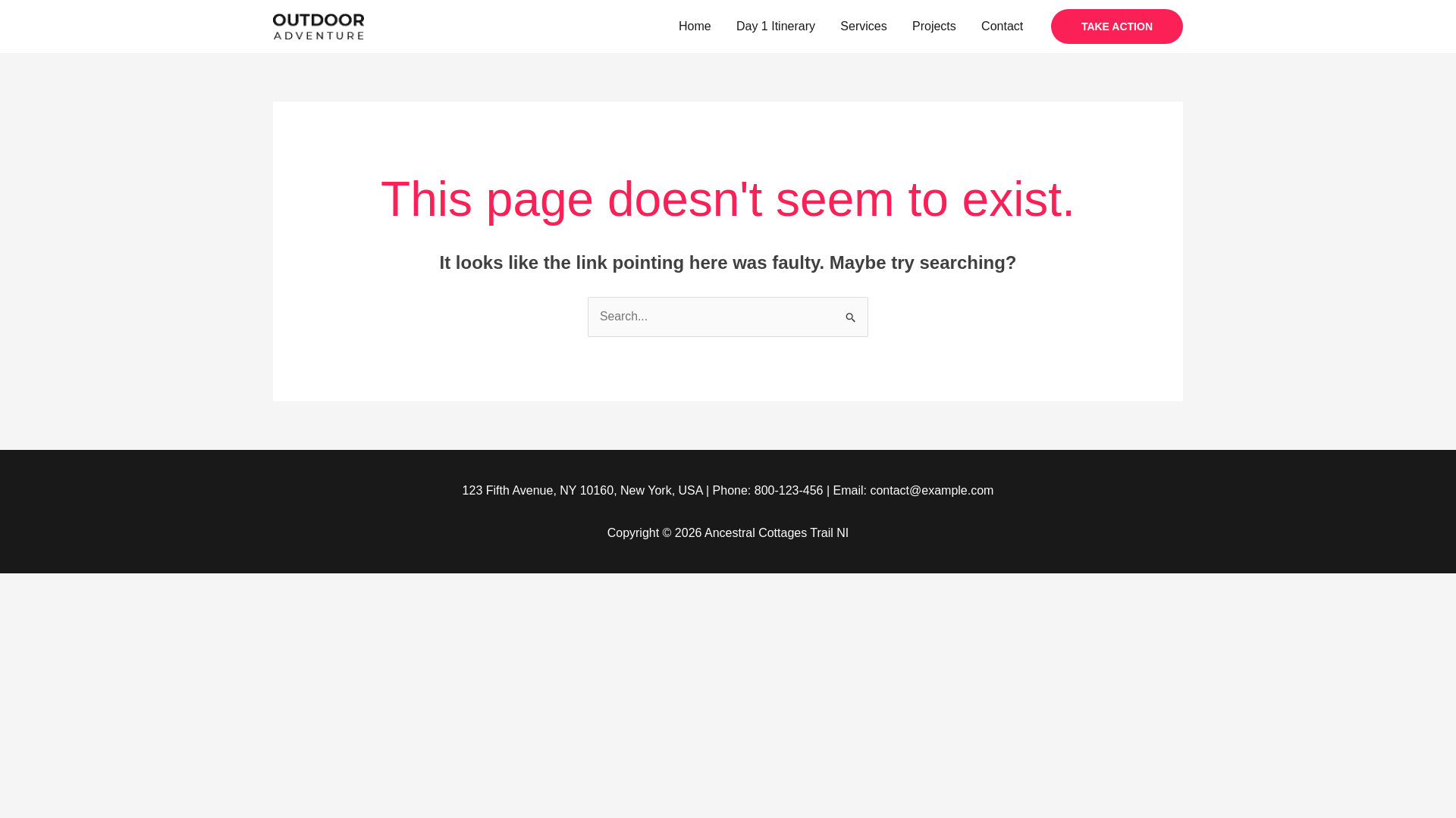 website screenshot of https://ancestralcottagestrailni.com/