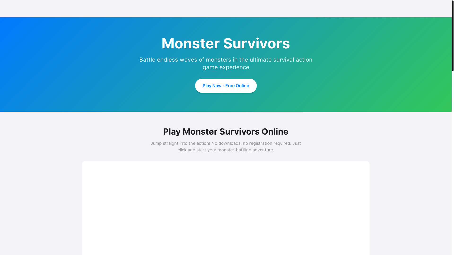 website screenshot of https://monstergame-online.pages.dev/