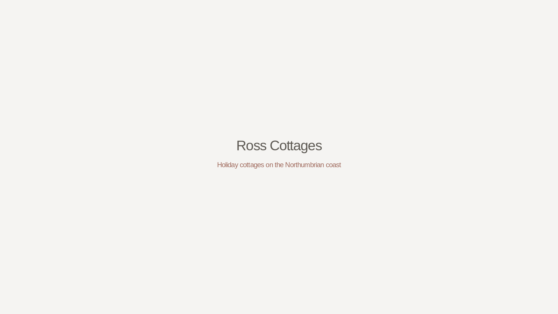 website screenshot of https://rosscottages.uk/