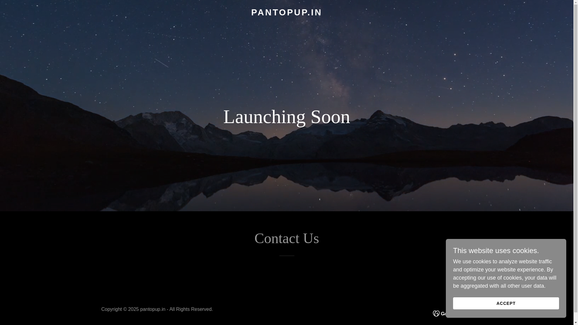website screenshot of https://pantopup.in/