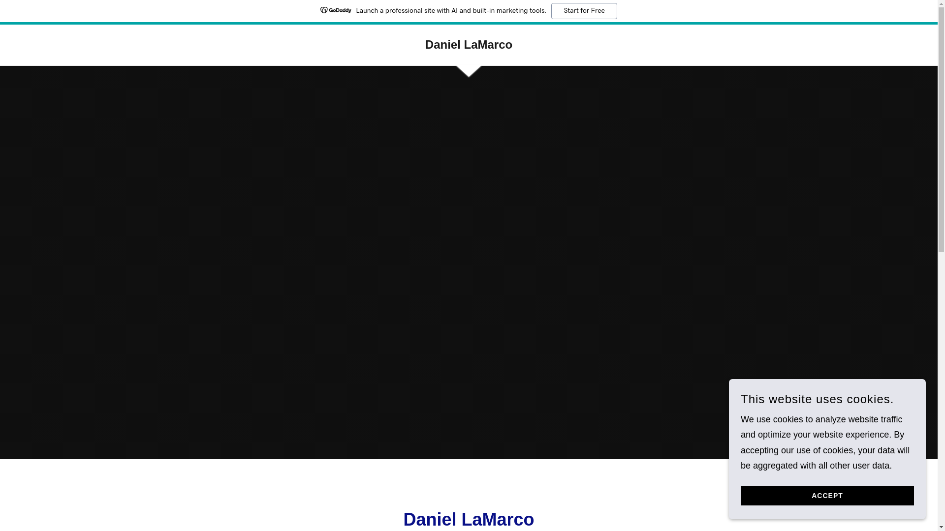 website screenshot of https://daniellamarco.com/