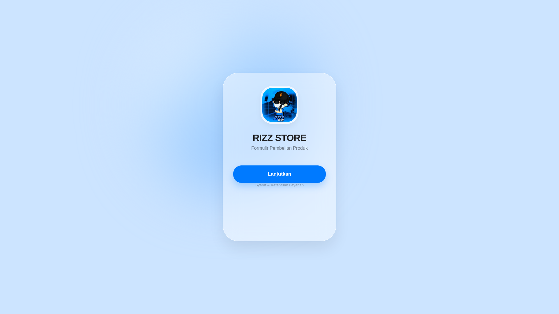 website screenshot of https://rizzstore-formulir.pages.dev/
