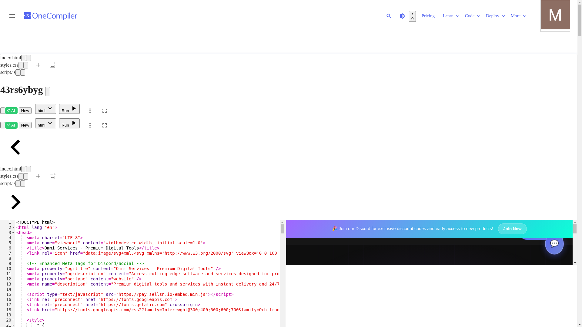 website screenshot of https://omniservicesstore.pages.dev/