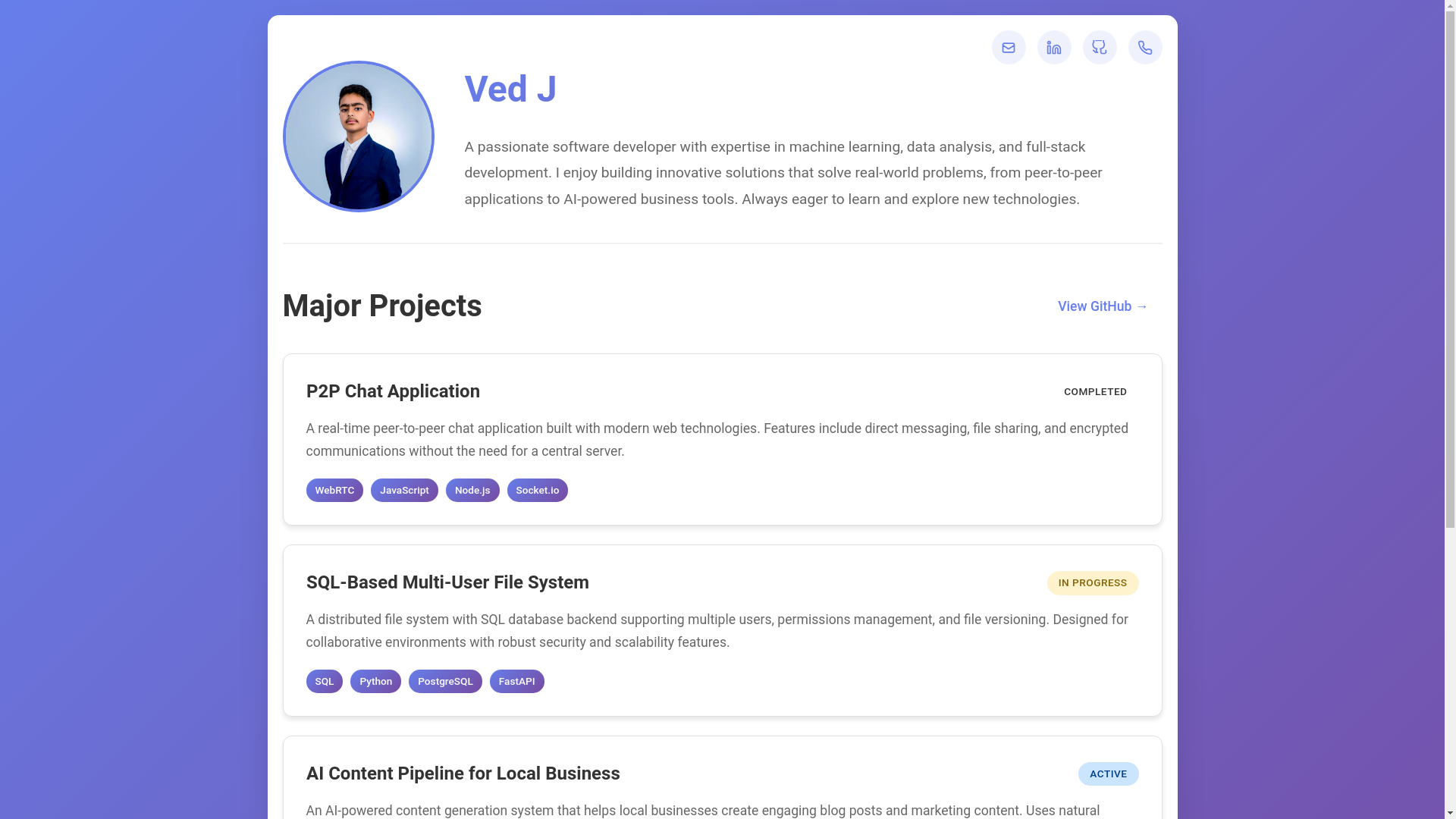website screenshot of https://portfoliostaticsite.pages.dev/