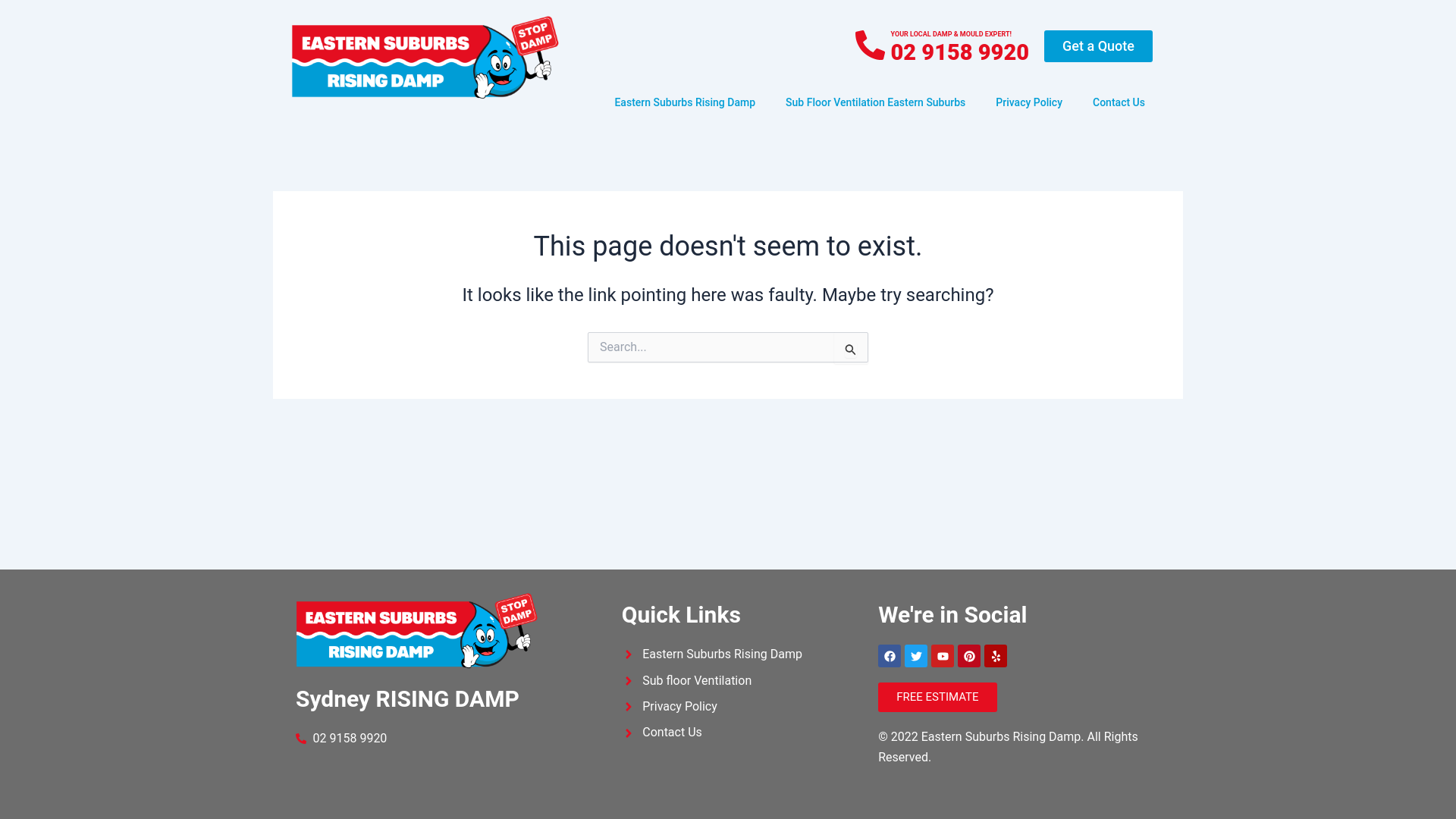 website screenshot of https://easternsuburbsrisingdamp.com.au/rocketplay-casino-review/