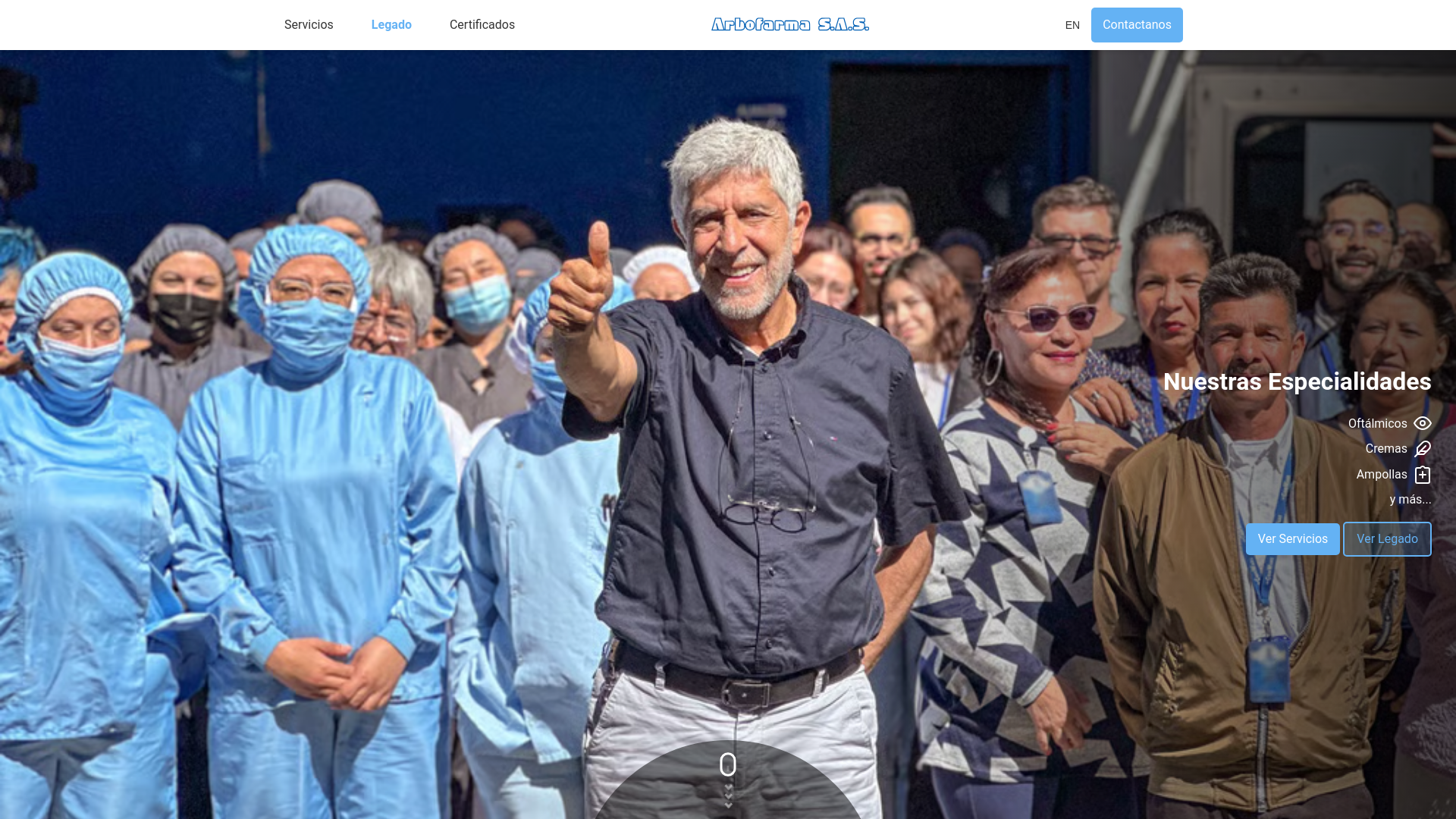 website screenshot of https://arbofarma.pages.dev/