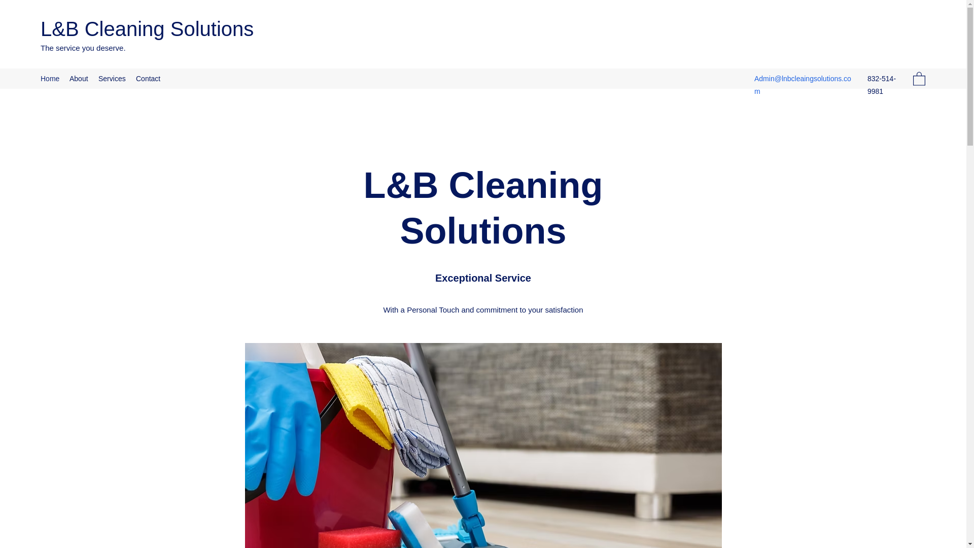 website screenshot of https://lnbcleaingsolutions.com/