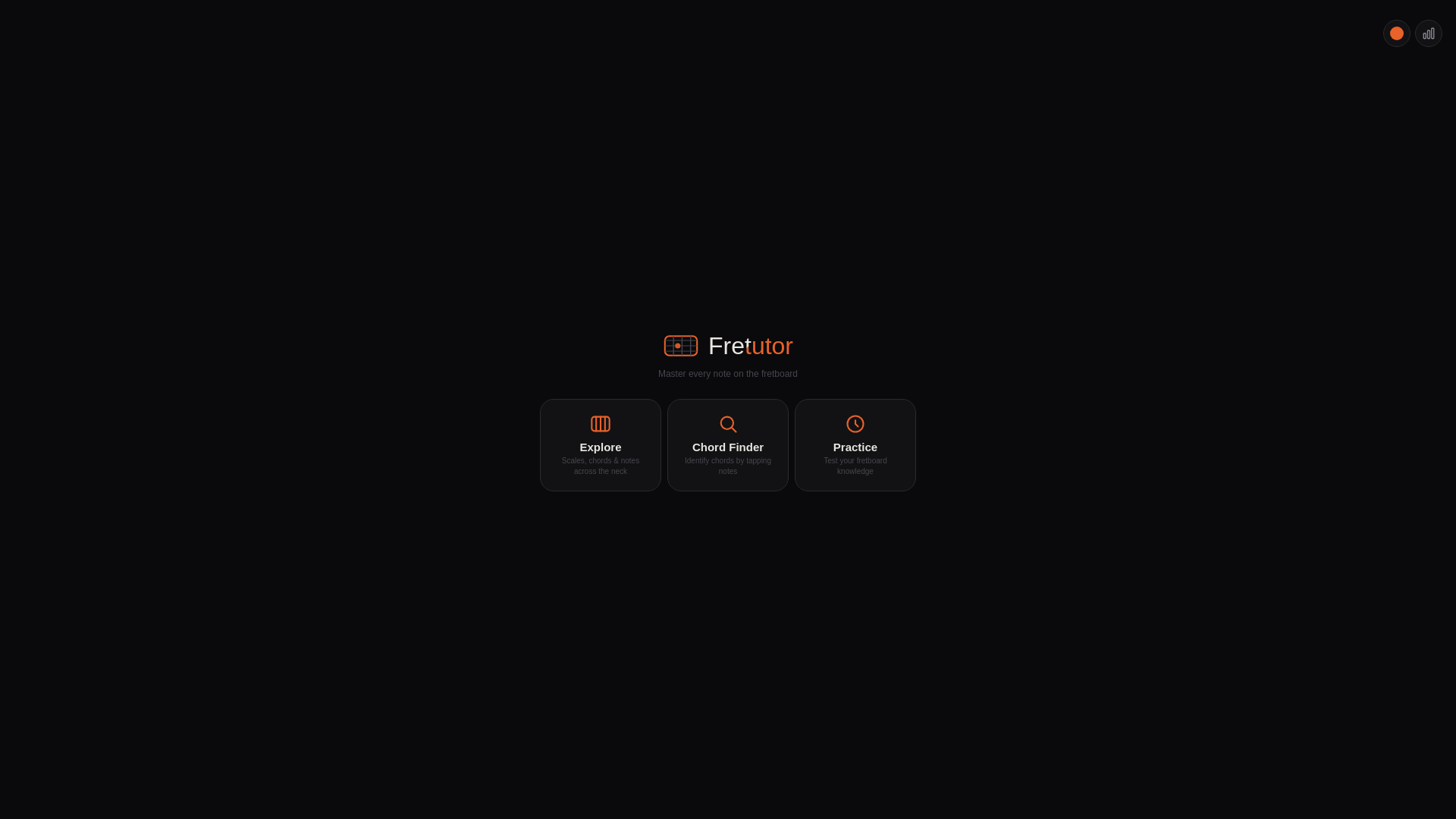 website screenshot of https://fretutor.pages.dev/