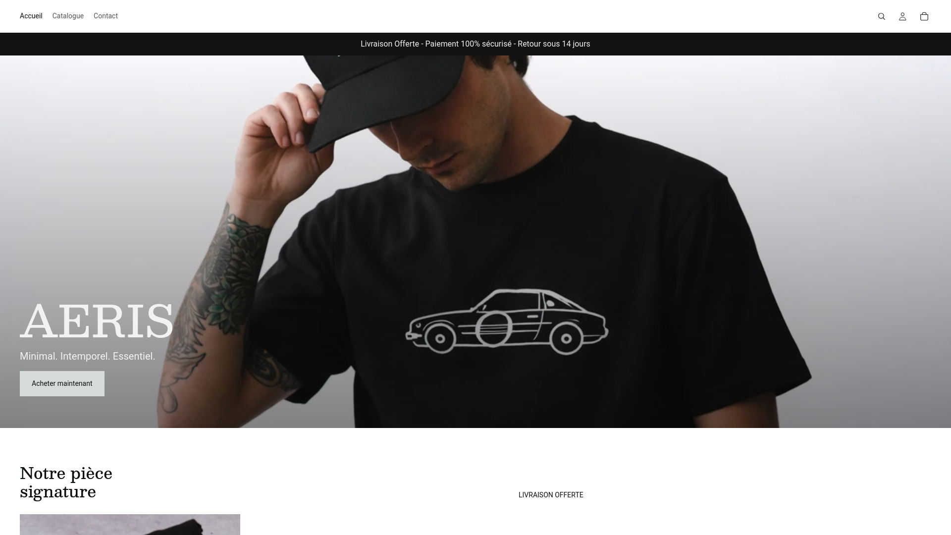 website screenshot of https://aeris-cap.com/