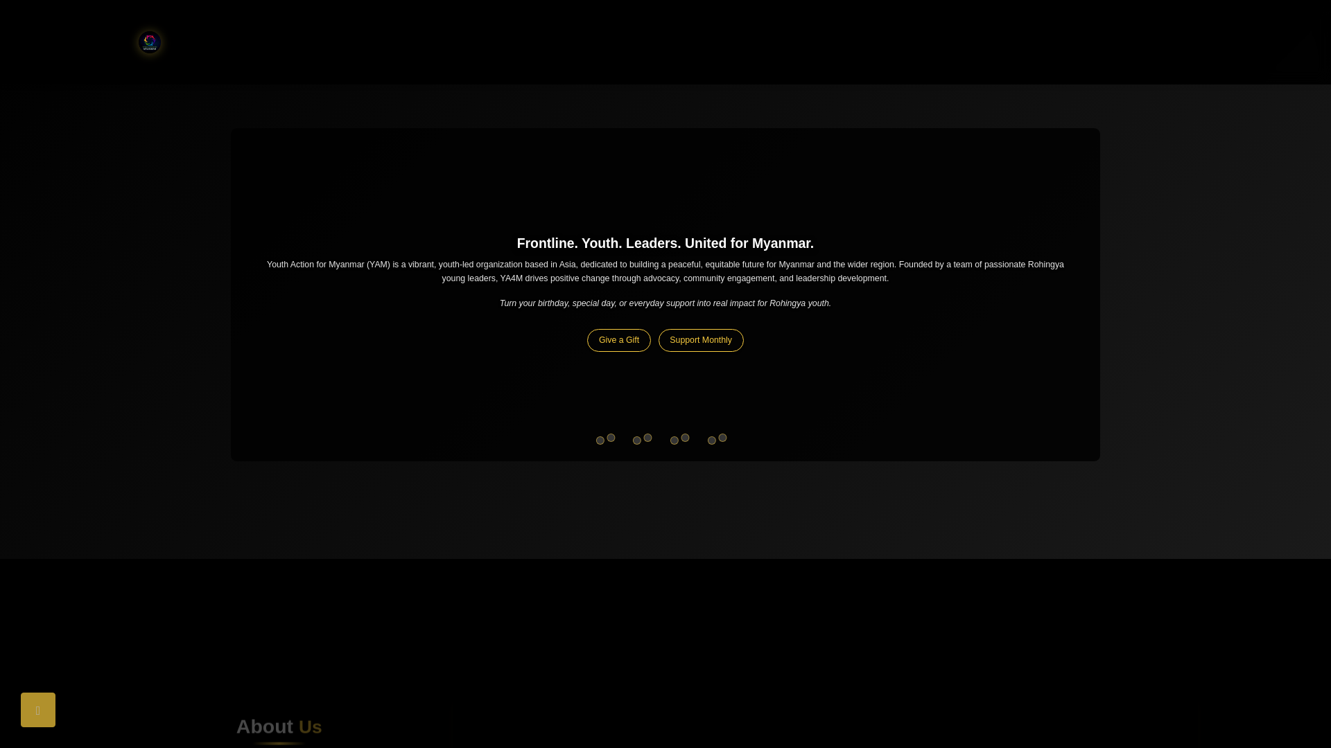 website screenshot of https://yamyanmar.org/