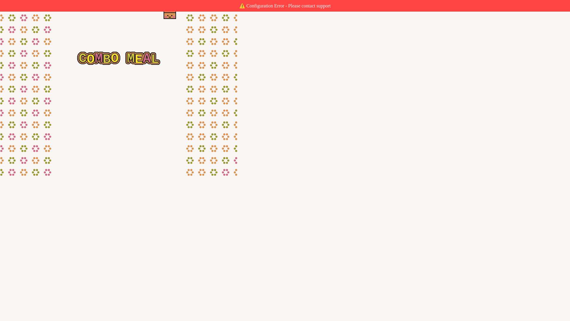 website screenshot of https://playcombomeal.com/