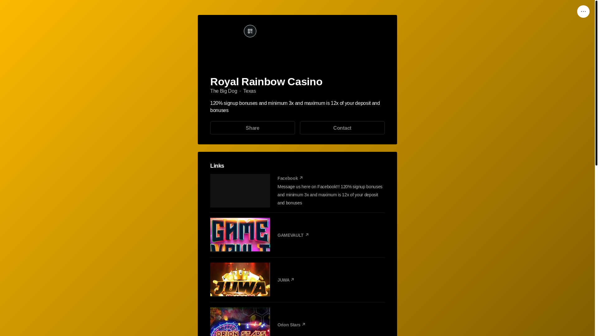 website screenshot of https://royalrainbowcasino.link/