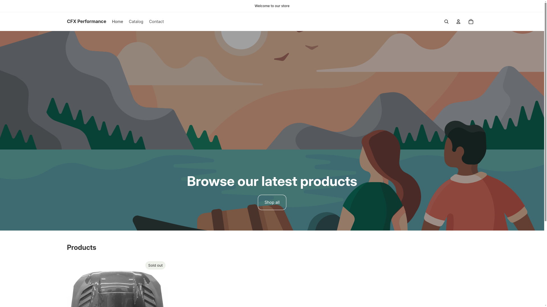 website screenshot of https://cfxperformance.com/