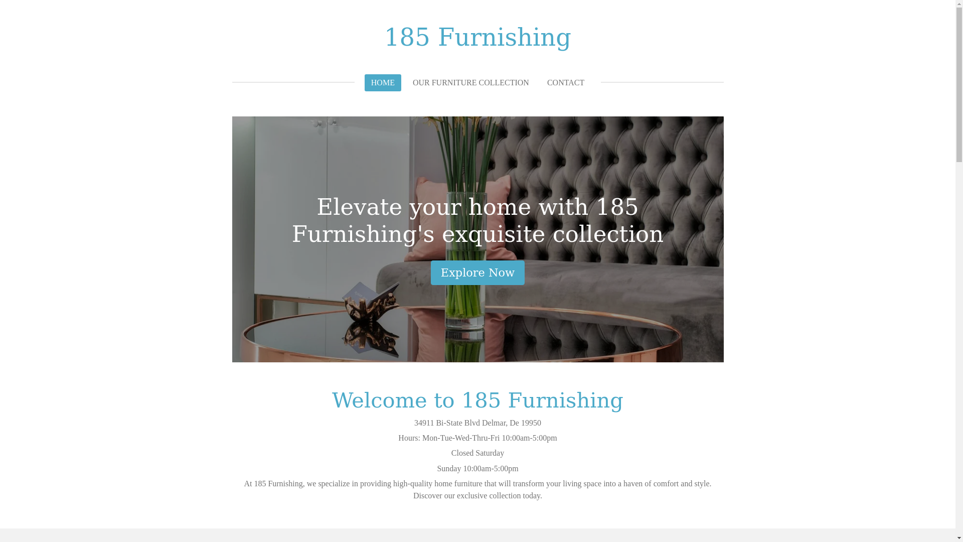 website screenshot of https://185furnishing.com/
