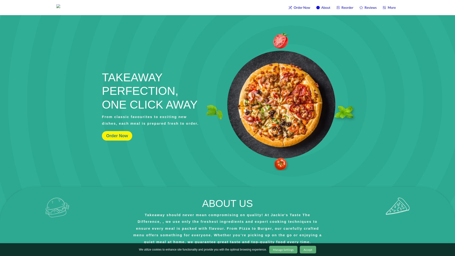 website screenshot of https://jackiescaribbeanrestaurant.co.uk/