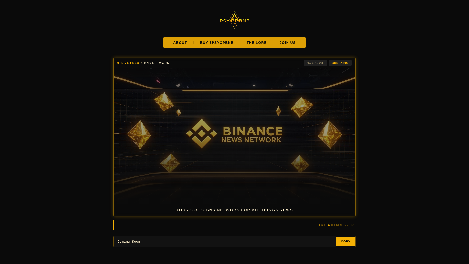 website screenshot of https://psyopbnb.fun/