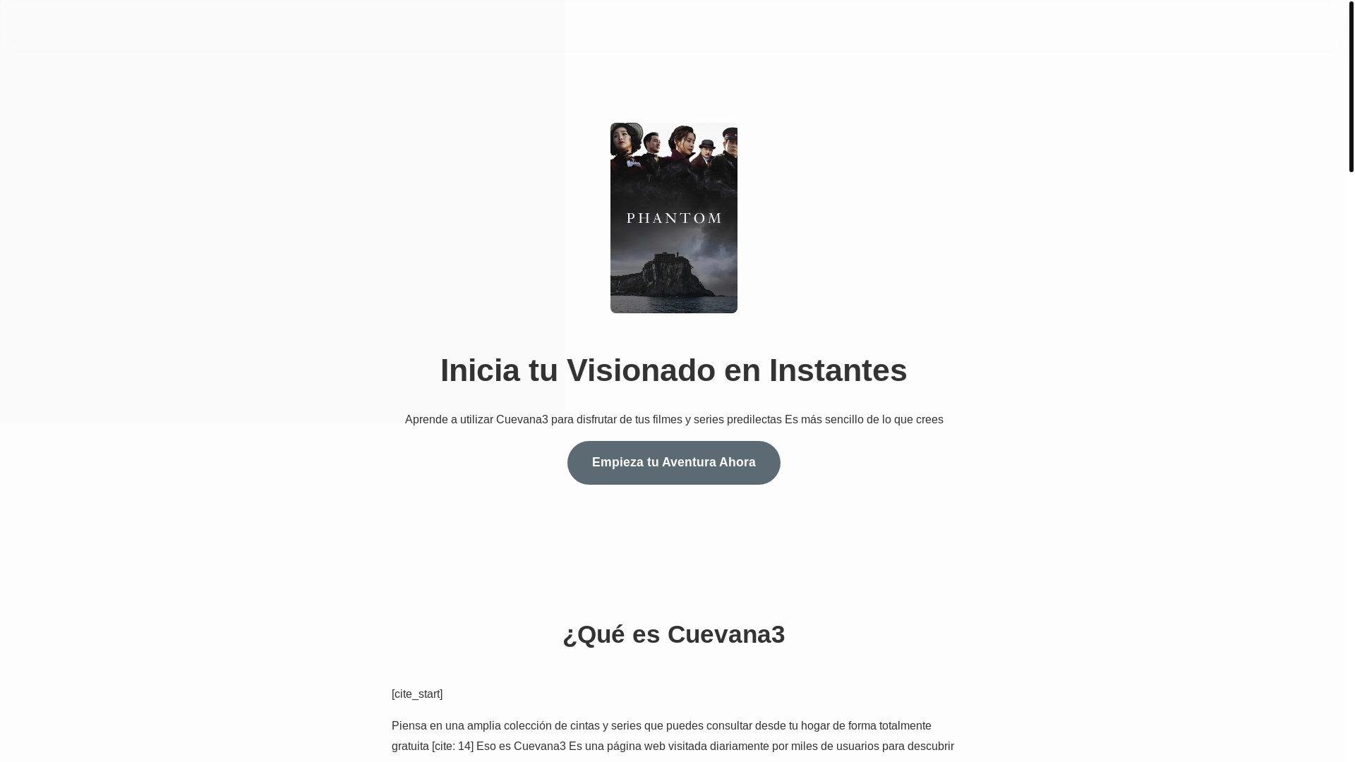 website screenshot of https://cuevana3-8qvt.pages.dev/