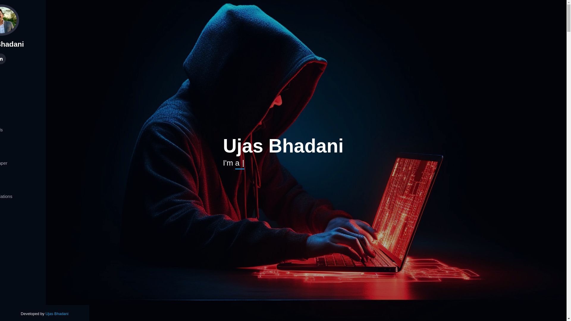 website screenshot of https://ujasbhadani-github-io.pages.dev/