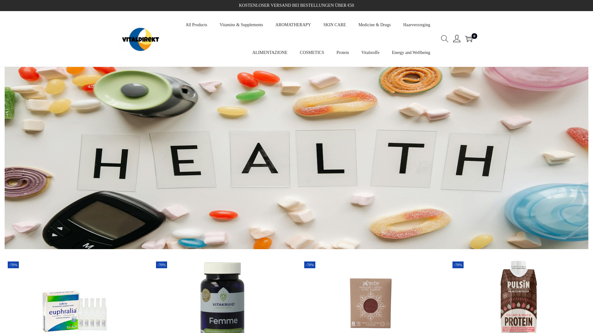 website screenshot of https://vitaldirekt.com