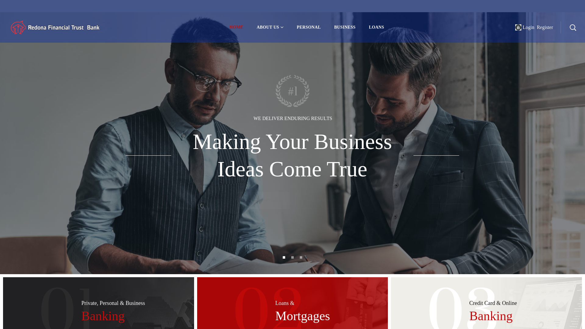 website screenshot of https://redonatrustplc.com/