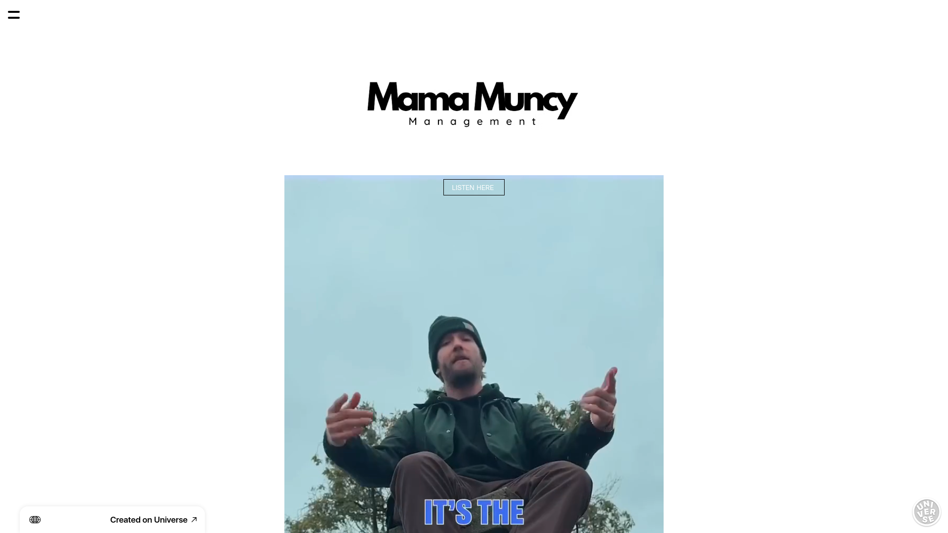 website screenshot of https://mamamuncymgmt.com/