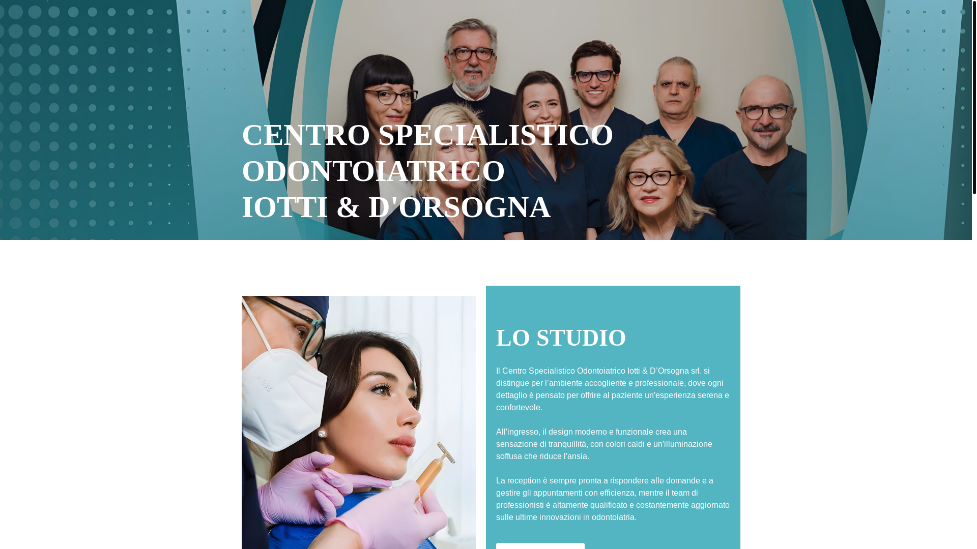 website screenshot of https://studiodentisticoguardiagrele.it/