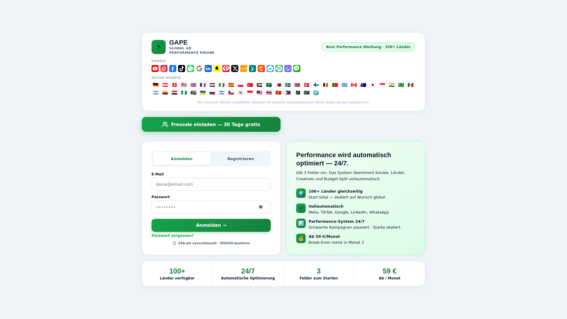 website screenshot of https://gape-dashboard-v2.pages.dev/