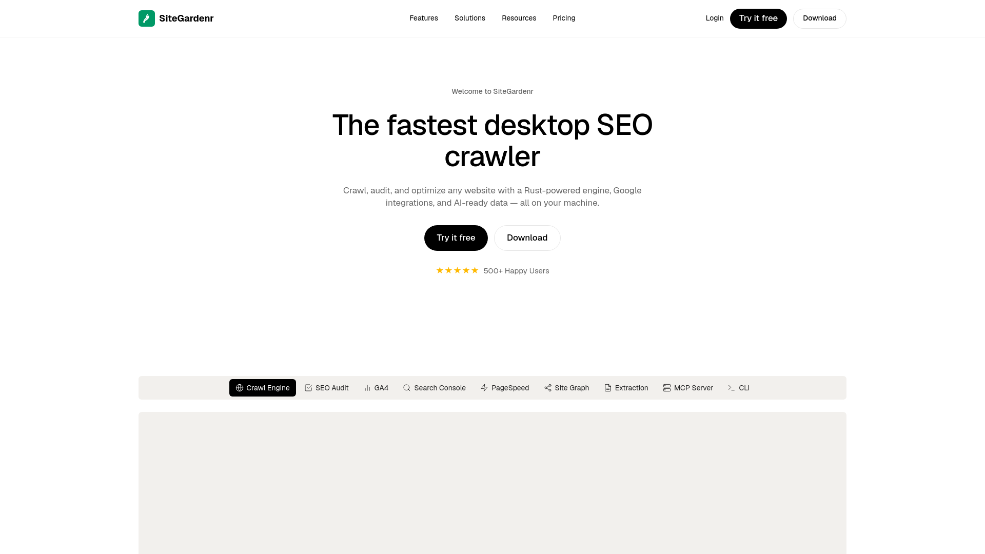 website screenshot of https://sitegardenr.pages.dev/