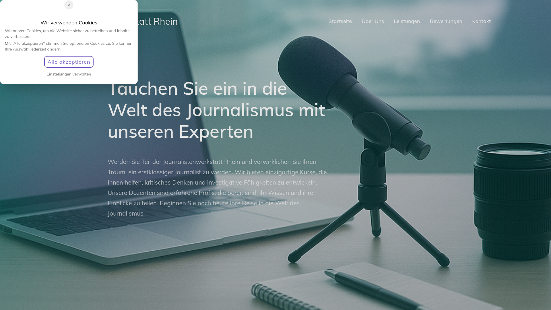 website screenshot of https://journalistenwerkstattrhein.com/