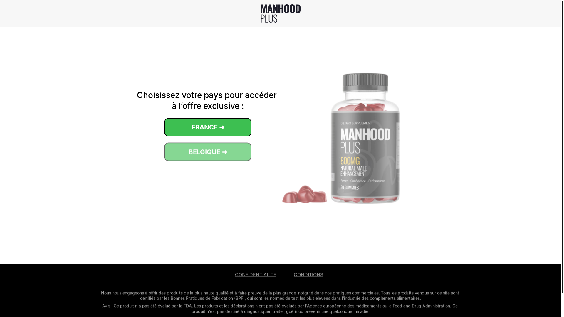 website screenshot of https://manhood-plus-france.site/