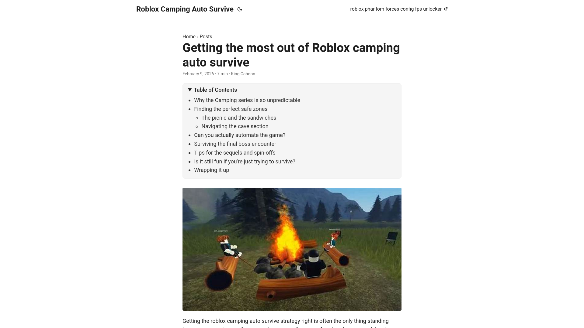 website screenshot of https://roblox-camping-auto-survive.pages.dev/