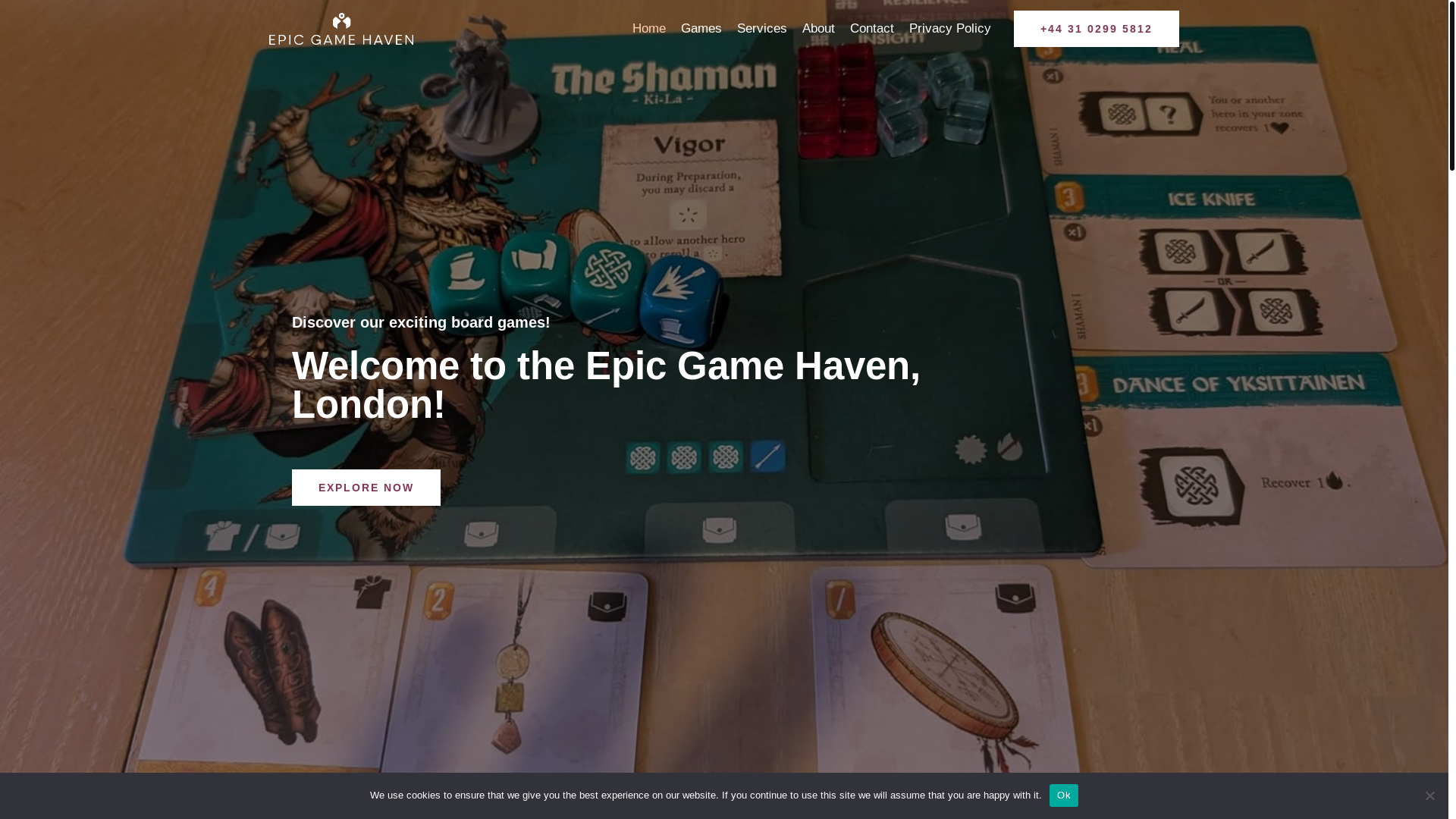 website screenshot of https://epicgamehaven.site/