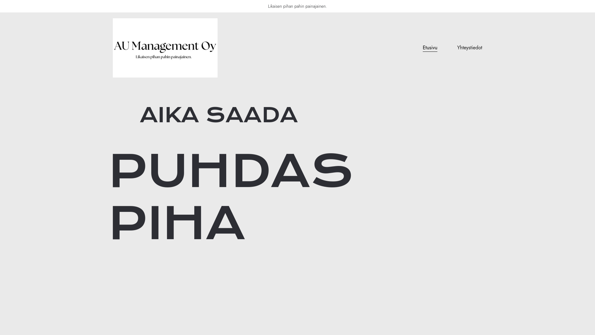 website screenshot of https://aumanagementoy.com/