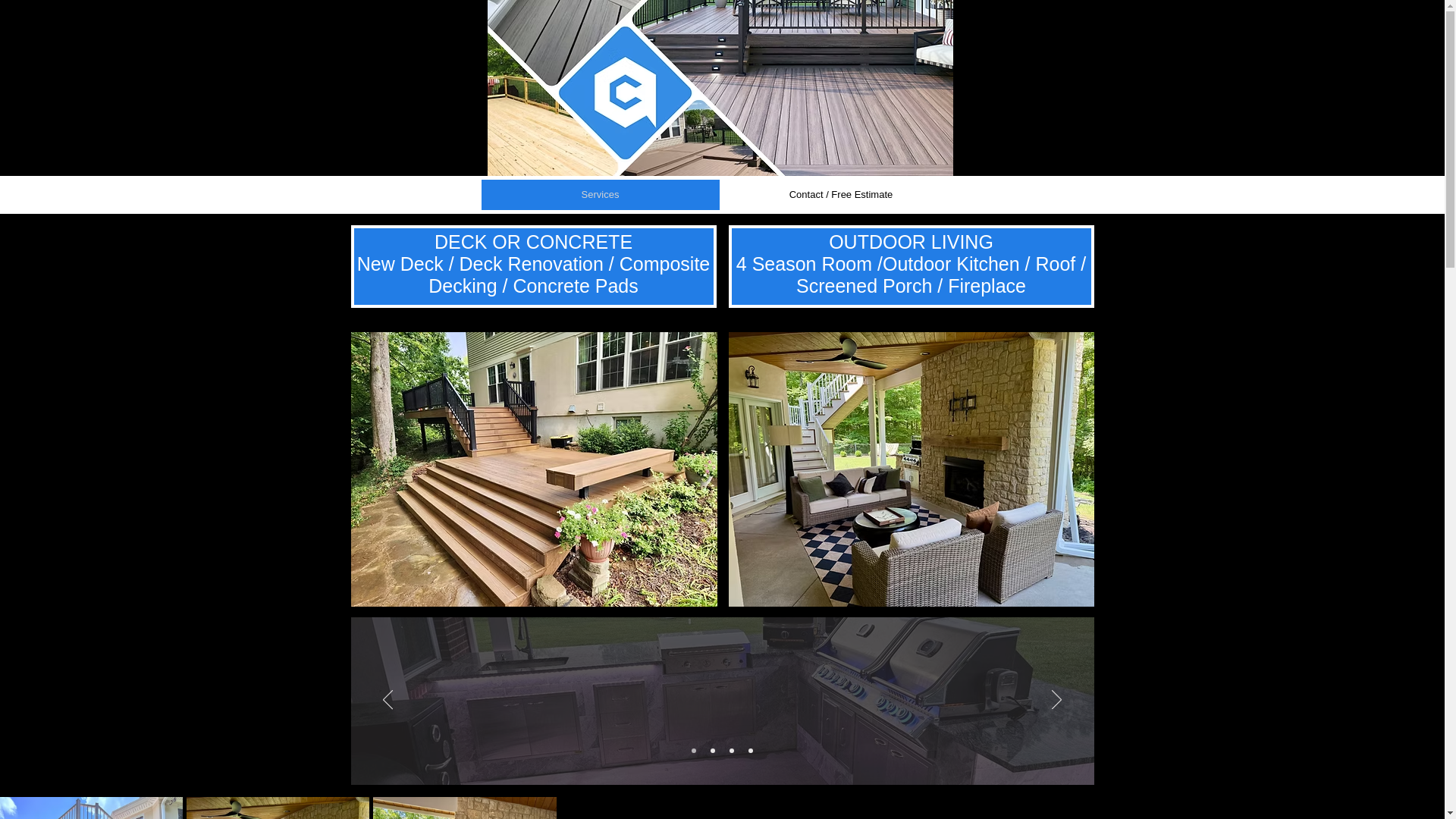 website screenshot of https://daytonoutdoorliving.com/