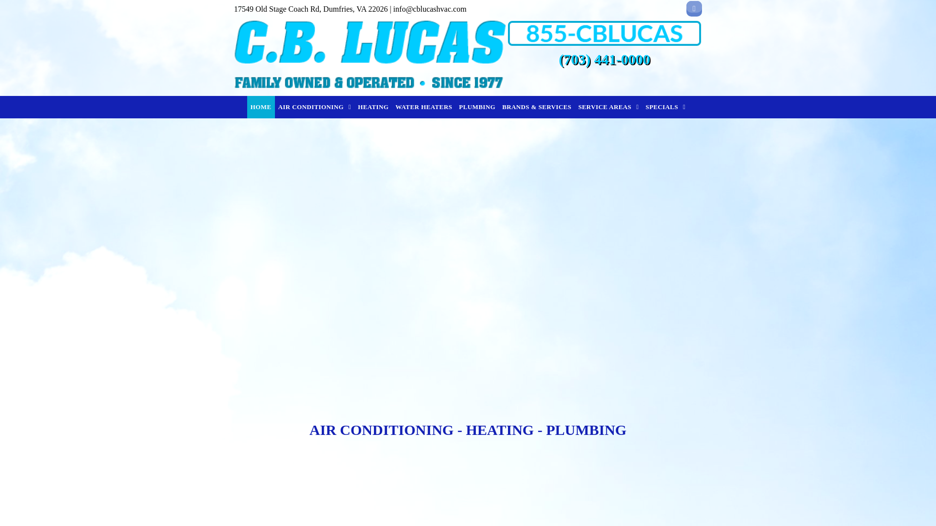 website screenshot of https://cblucas-hvac.pages.dev/