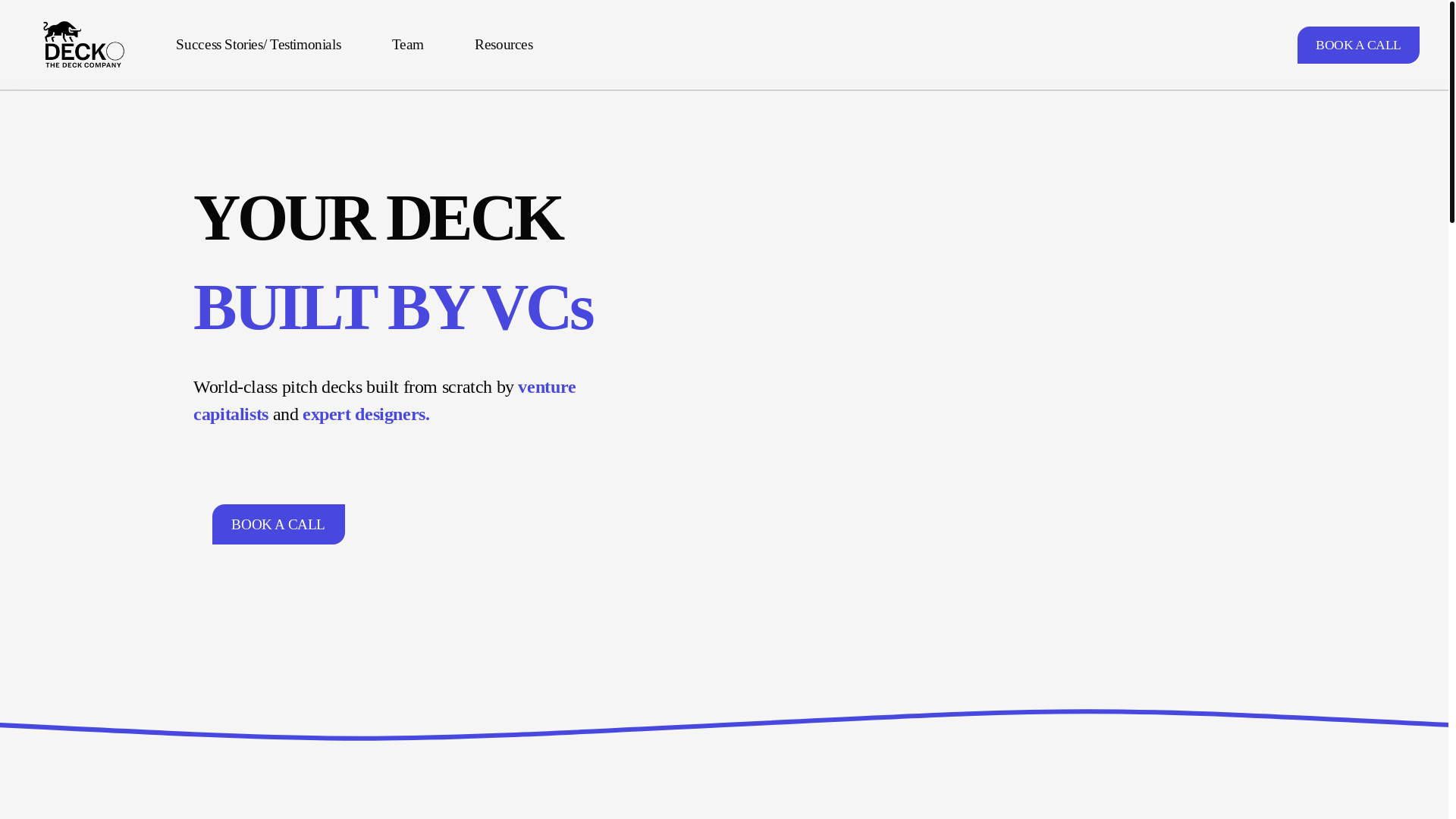 website screenshot of https://deckoforfounders.com/