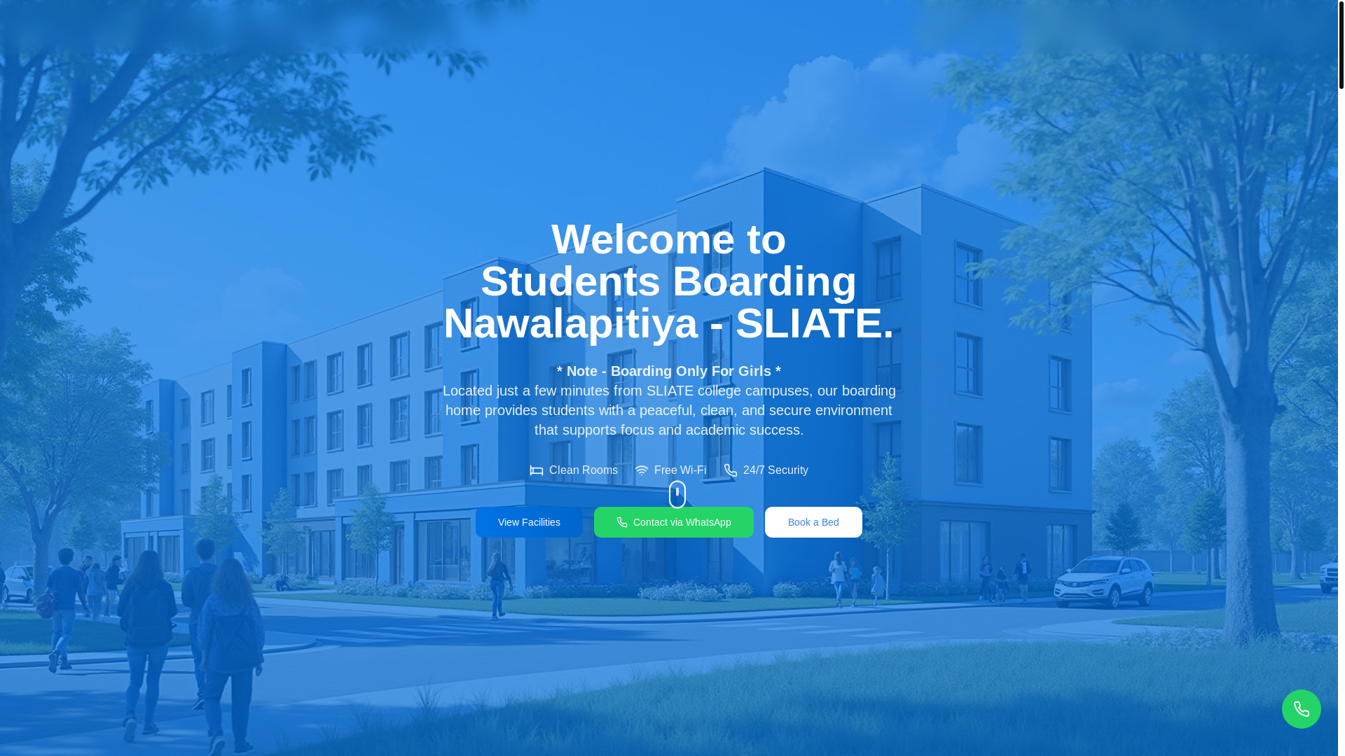 website screenshot of https://studentsboardingnawalapitiya.lk/