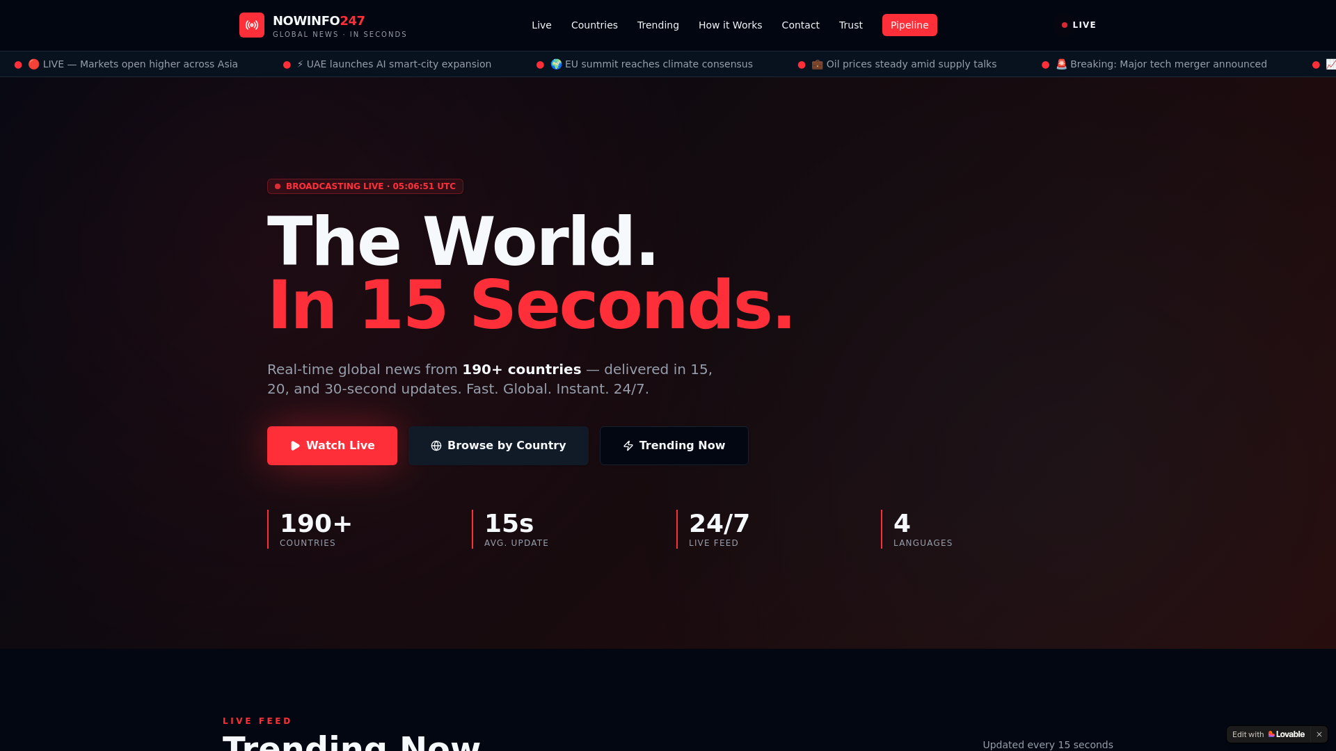 website screenshot of https://nowinfo247.com/
